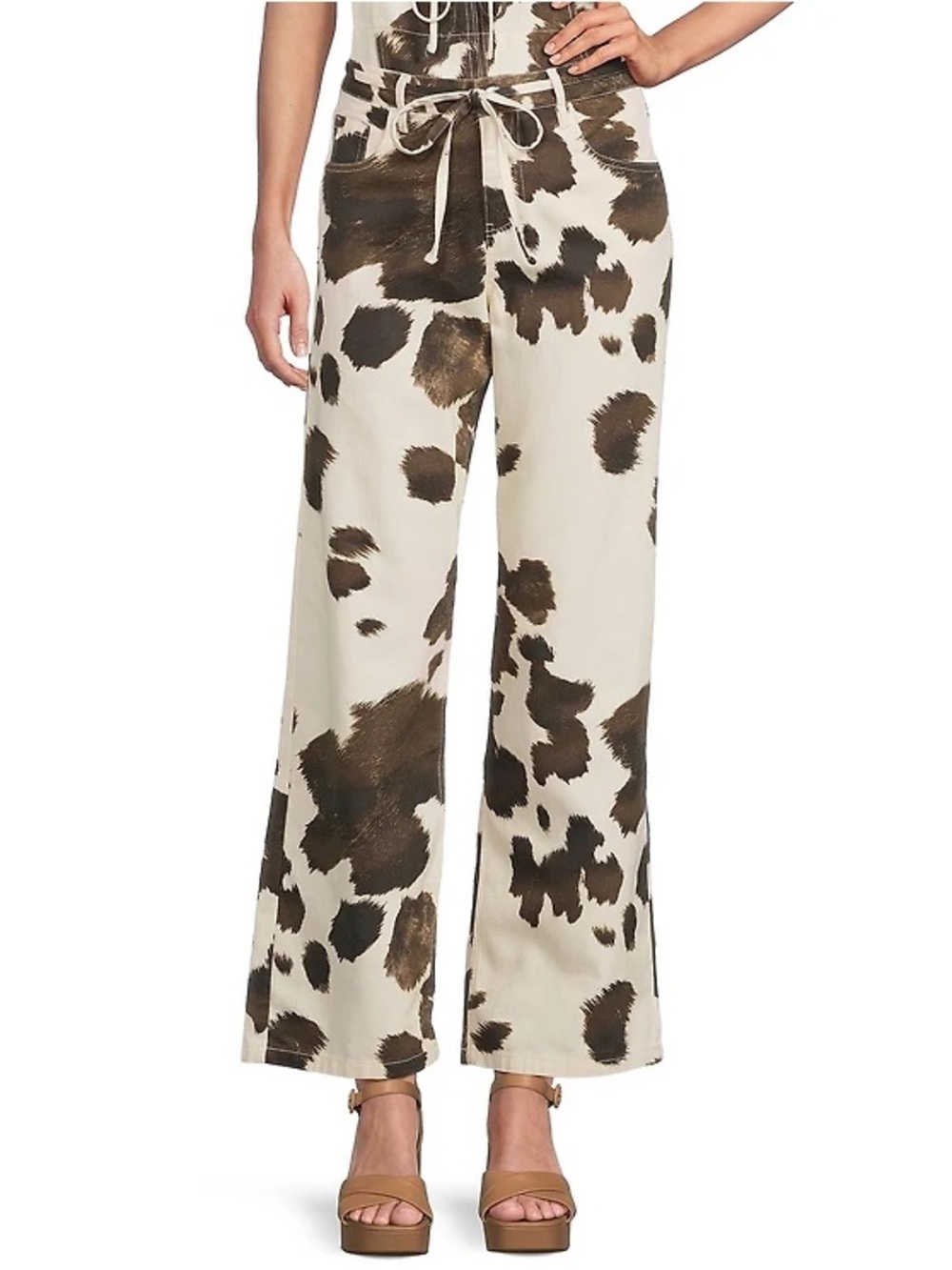 Gianni Bini Cow Print Denim Coordinating Jeans Size 3 NWT